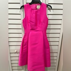 Kate Spade New York hot pink taffeta dress